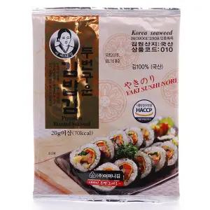 광천어머니김 두번구운 김밥김 10매 X 20봉 총 200매 (1봉 230g 내외) 전장김 식탁김 도식락김 돌자반 김밥