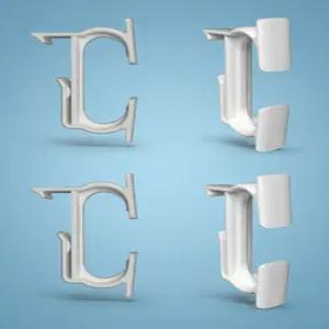 스피드랙 홈던트 공용 리버서블 C형 후크 4개입