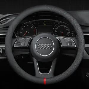 자동차 핸들 커버 얇은가죽 논슬립 사계절용 전차종 공용 원형 심플 프리미엄