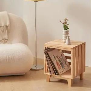 아도라퍼니처 D1 원목 LP수납장 선반 협탁 매거진랙