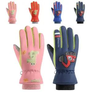 키즈트리 키즈 아동 유아 여아 남아 어린이 초등 학생 방한 손가락 스키 장갑 ST-120