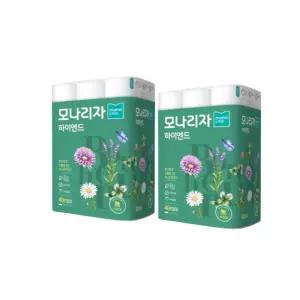 모나리자 프리미엄 천연펄프 하이엔드 40m 30롤 2팩