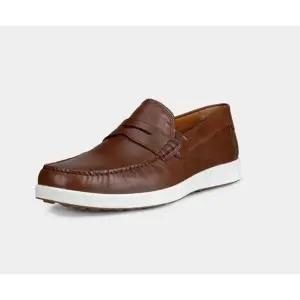 에코 남성 신발 모카신 브라운 가죽 2025 클래식 캐주얼 컴포트 슈...