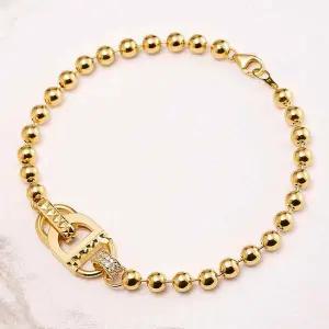 [골드앤] 14K 디커넥트볼 팔찌 소