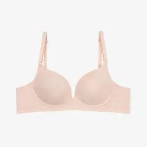 [휠라][휠라 언더웨어] 에센셜 베이직 노와이어 브라 (FI4BAF1645F_SKN)