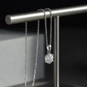 [메종드쉬] 모이사나이트 목걸이 랩 다이아 6프롱 1캐럿