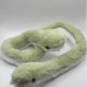 푸른 뱀 애착 인형 와이어 폭신 초록 귀여운 생일 선물 행운 팔찌 인형
