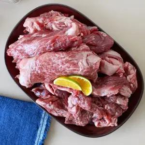 [푸드공작소] 프리미엄 한우 암소 근막 스지 1kg / 진한 육수용