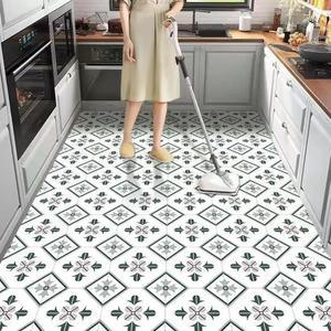 특대형주방매트 바닥매트 타일무늬 발매트 방수 140x160cm A타입