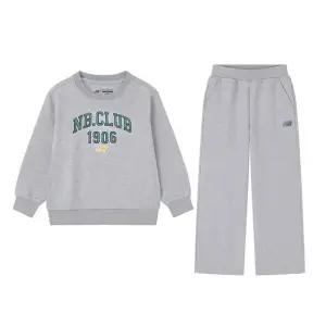 에센셜 스트레이트 스? 셋업 맨투맨 아동 주니어 트레이닝복세트 라이트 그레이 NK9YEB403U-AC