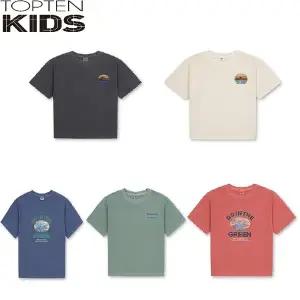 [탑텐키즈](신세계 사우스시티)공용) 코튼 가먼트다잉 반팔티MKF3TS3001