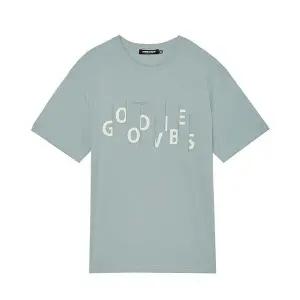 남성)  앞판 그래픽 분또 반팔 티셔츠 (세미오버)_AM2WTS402-MT