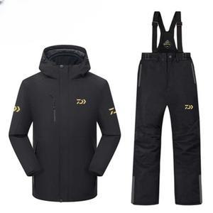 방수자켓세트 겨울낚시복 자켓 재킷 낚시복 방풍 검정 M 세트 방한