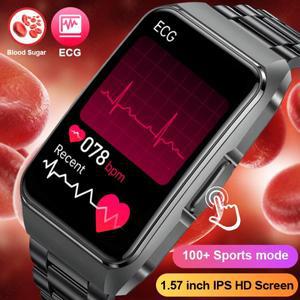 LIGE 비침습적 혈당 스마트 시계 의료용 ECG 요산 혈액 지질 건강 Smartwatch 심박수 혈압