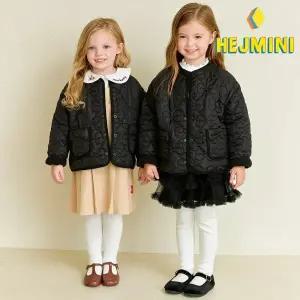 [헤이미니] 프리티리본퀼팅자켓