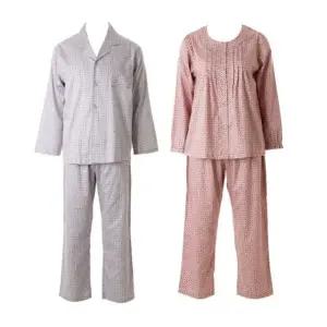 [갤러리아] [커플]와코루 면80수 주자 로고나염 로맨틱 파자마세트[WPA2507M WPA2507W]