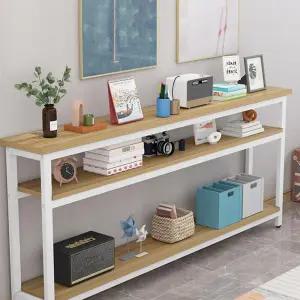 좁고 긴 테이블 1단 대리석 2단 틈새 폭좁은 소파 침대 책상