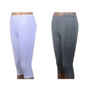 [QNT81U86_58]무지 여름 여름쫄바지 쫄바지 기본 여성 8부