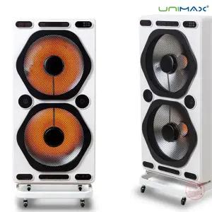 유니맥스 업소용 A.I 2구 하이라이트 전기온풍기 전기 온풍 히터 가정용 사무실 업소 공장 매장 공사장 난로 50001