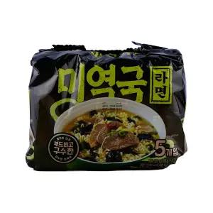 노브랜드 미역국라면 105g*5입