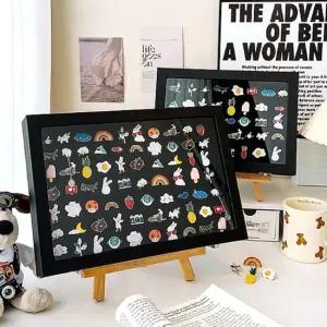 뱃지 보관함 대형 핀 캔 뱃지 메달 보관 액자 케이스 메달케이스 메달보관함 뱃지보관함