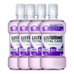 리스테린 토탈케어 마일드 750ml 4개