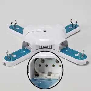 형광등기구 천장 십자등 55W안정기 4등 FPL 램프 사무실등 거실등 소켓 KS