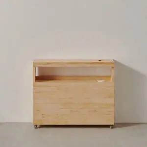 [우아미]루하 침대 옆 낮은 틈새수납장 800