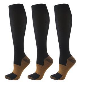 여성 및 남성 순환용 하이코프로트 압박 양말(3켤레) 15-20mmHg 운동 달리기 간호사 임신 여행용