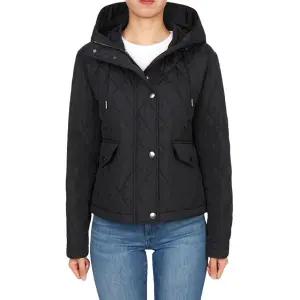 팸브룩 여성 크롭 후드 퀼팅 자켓 8110329