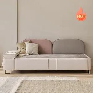 [아씨방가구]흙품 패브릭 황토볼 온열 3인용 흙쇼파