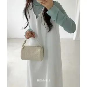 꼬임 격자무늬 원통 크로스&핸드 투웨이 PU 백 4color