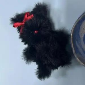 인형 모루 주문제작 깜고모루 백참 가방 고양이 (3LRtJ)