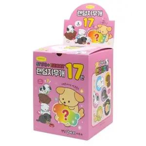 핑크풋 강아지 랜덤지우개 17탄 1박스 60개입