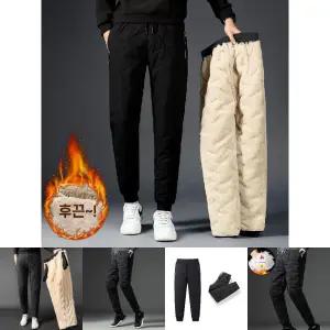 고주파 압열 누빔 양털 패딩바지/기모/패딩/바지/남자/골프/경량/남성/누빔/작업복/방한/겨울/등산/팬츠