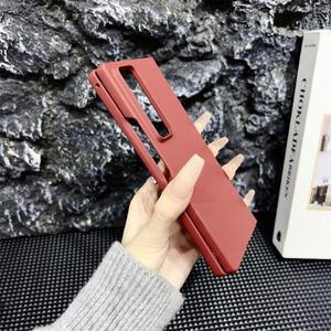 삼성 갤럭시 Z 폴드 스페셜 에디션 SE W25 SM-F958N 솔리드 컬러 스킨 필 폰 케이스 보호용 PC 하드 쉘 뒷