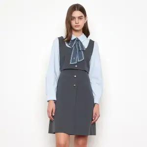 [케네스레이디](대구신세계)[BYLYNN] 체스 셔츠 레이어드 원피스 EWOPPJ0600