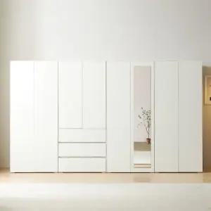 마르체 이안 3200 전신거울 서랍 옷장 세트 BKC739C (착불)