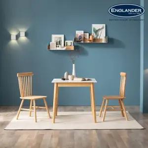 잉글랜더 프레스토 원목 통세라믹 2인용 식탁세트(의자2)