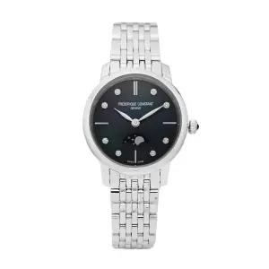 [프레드릭콘스탄트] 문페이즈 슬림 라인 메탈 여성시계 블랙 (FC-206MPBD1S6B)