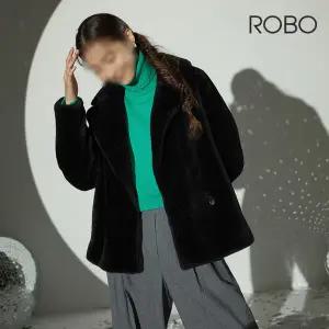 [최초기획가 799000원/ROBO] 로보 리버시블 더블 버튼 무스탕