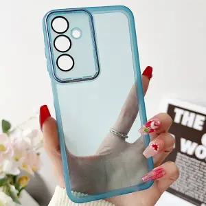 갤럭시S25FE 카메라 렌즈보호 커버 컬러풀 투명 핸드폰 케이스