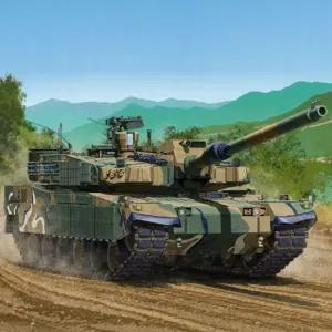 아카데미과학 K2 흑표 전차 1/48 무선조종 탱크 조립모형 13321