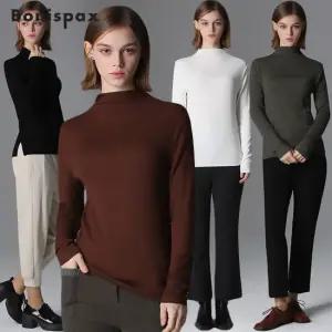 보니스팍스 베이직 하이넥 티셔츠