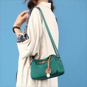 여성 크로스백 나일론 가방 수납력 좋은 여행 보조가방 6색