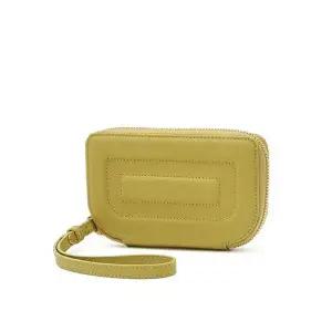 [닥스]닥스 액세서리 [ANGLE] 옐로우그린 소가죽 지퍼돌이 카드지갑  (DCHO5F014L1)