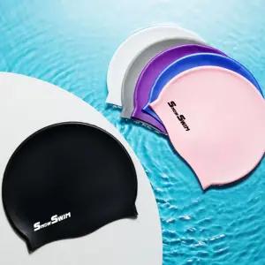 성인 실리콘 실내 수영장 여자 남자 수영모자 캡 수모