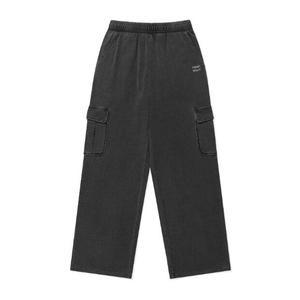 바지 KQJ WA2503PT55GR 우먼스 져지데님 워싱 카고팬츠 그레이