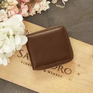 F8011 블루마운트 소가죽 여성 지퍼형 반지갑 카드지-WFCCEE6