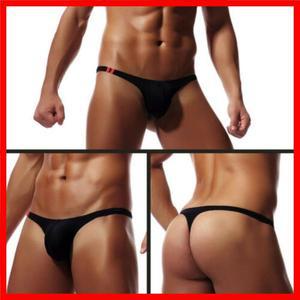 남성용 란제리 G-스트링 부드러운 브리프 속옷 비키니 통기성 끈 팬티 로우웨이스트 팬티